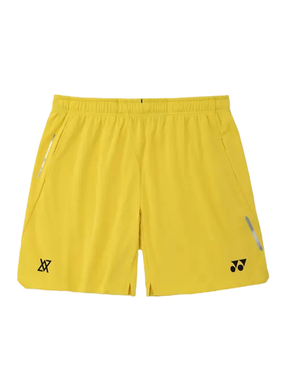 Yonex Men's Shorts 15277 Laser Yellow VA Edition front view