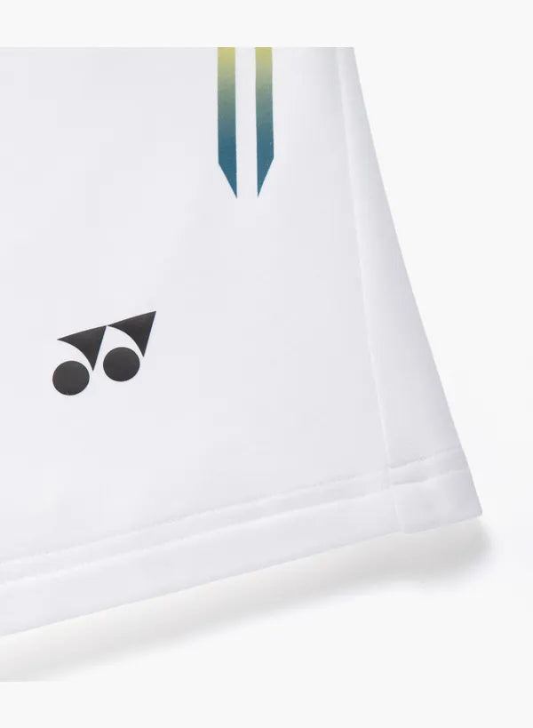 Yonex Unisex Shorts 15285 White VA Edition logo detail