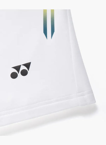 Yonex Unisex Shorts 15285 White VA Edition logo detail