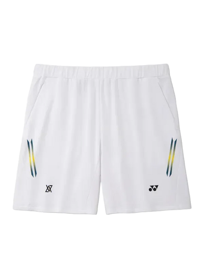 Yonex Unisex Shorts 15285 White VA Edition front view