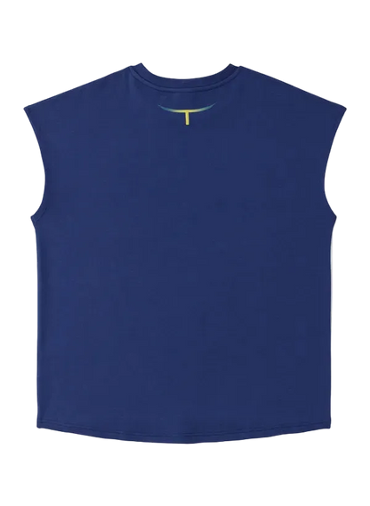 Yonex Unisex T-Shirt 16935 Dark Blue back view