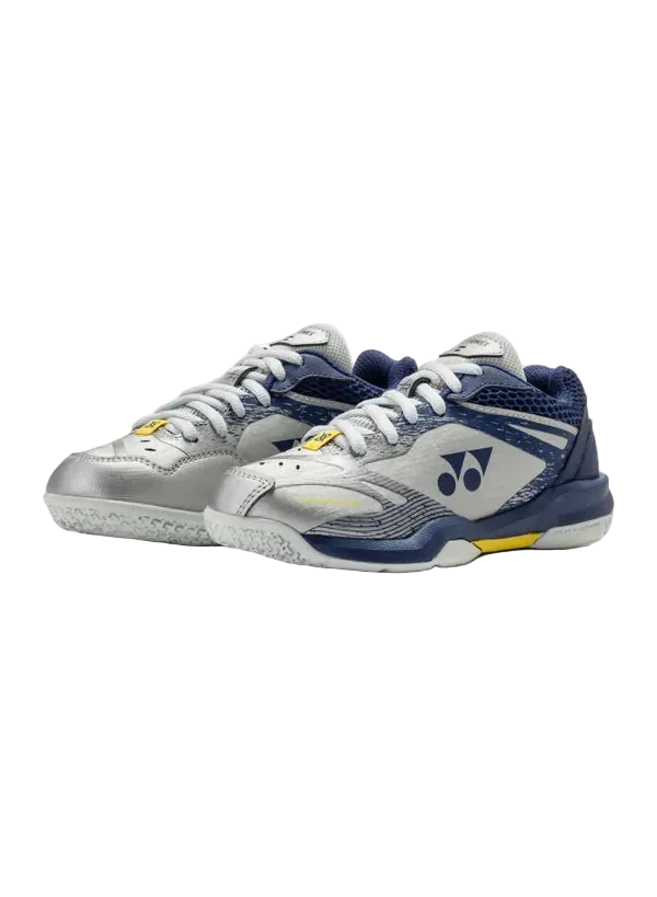 Yonex Badminton Shoe Power Cushion 65 Junior (Silver/Navy) - VA Edition - Nexus Badminton
