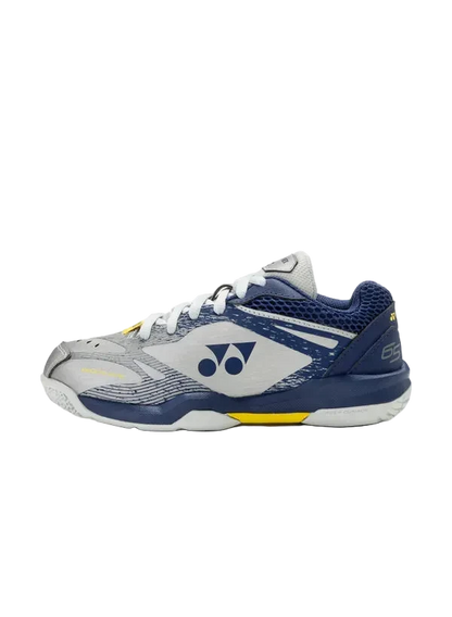 Yonex Badminton Shoe Power Cushion 65 Junior (Silver/Navy) - VA Edition - Nexus Badminton