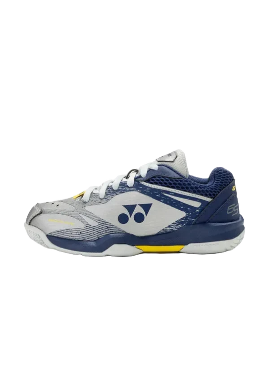 Yonex Badminton Shoe Power Cushion 65 Junior (Silver/Navy) - VA Edition - Nexus Badminton