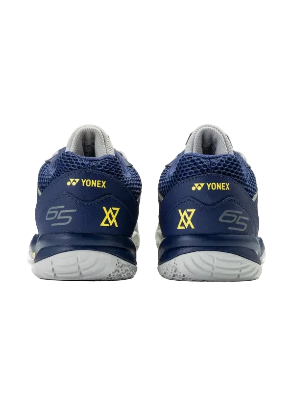 Yonex Badminton Shoe Power Cushion 65X Unisex (Silver/Navy) - VA Edition - Nexus Badminton