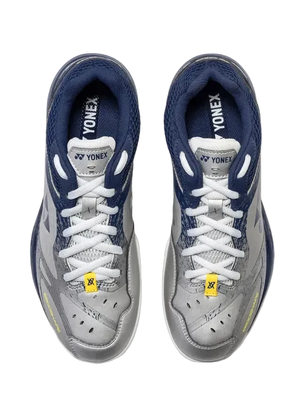 Yonex Badminton Shoe Power Cushion 65X Unisex (Silver/Navy) - VA Edition - Nexus Badminton