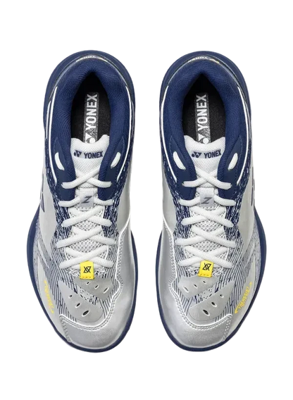 Yonex Badminton Shoe Power Cushion 65Z Men (Silver/Navy) - VA Edition - Nexus Badminton