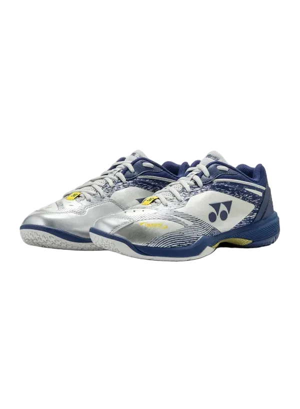 Yonex Badminton Shoe Power Cushion 65Z Wide Unisex (Silver/Navy) - VA Edition - Nexus Badminton