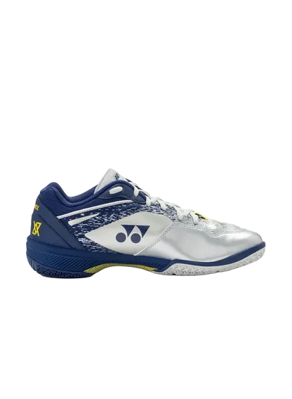 Yonex Badminton Shoe Power Cushion 65Z Wide Unisex (Silver/Navy) - VA Edition - Nexus Badminton