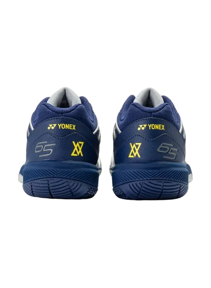 Yonex Badminton Shoe Power Cushion 65Z Wide Unisex (Silver/Navy) - VA Edition - Nexus Badminton