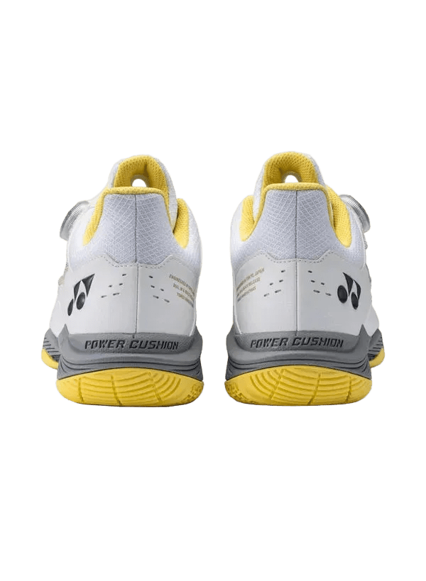 Yonex Badminton Shoe 88 Dial 3 Unisex (White/Yellow) - Nexus Badminton