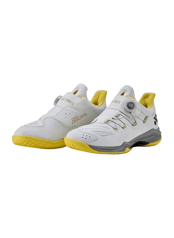 Yonex Badminton Shoe 88 Dial 3 Unisex (White/Yellow) - Nexus Badminton