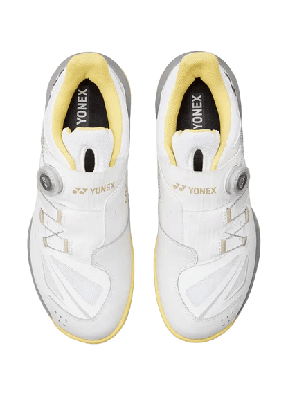 Yonex Badminton Shoe 88 Dial 3 Unisex (White/Yellow) - Nexus Badminton