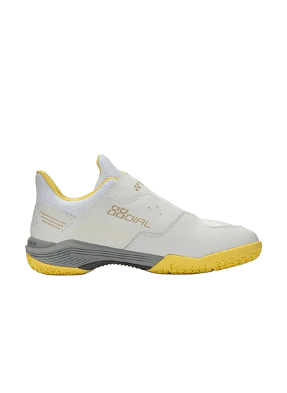 Yonex Badminton Shoe 88 Dial 3 Unisex (White/Yellow) - Nexus Badminton