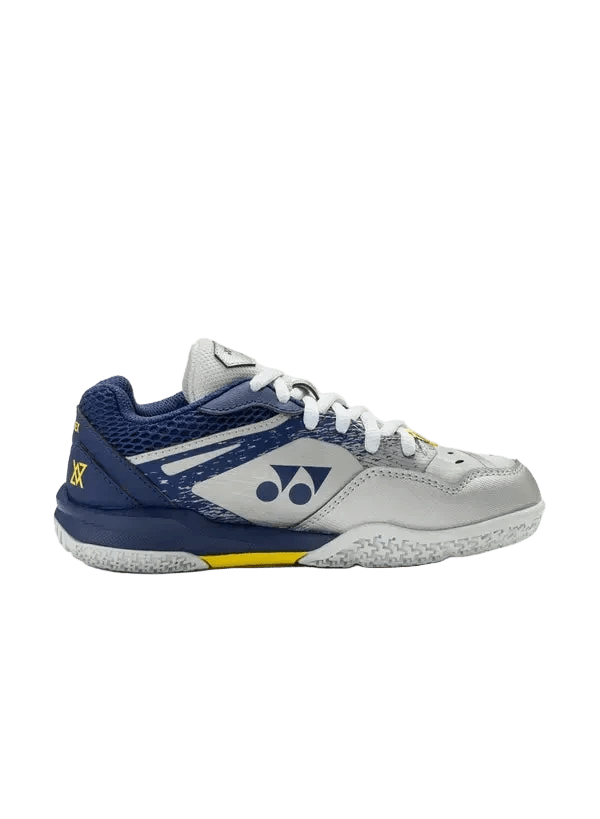 Yonex Badminton Shoe Power Cushion 65 Junior (Silver/Navy) - VA Edition - Nexus Badminton