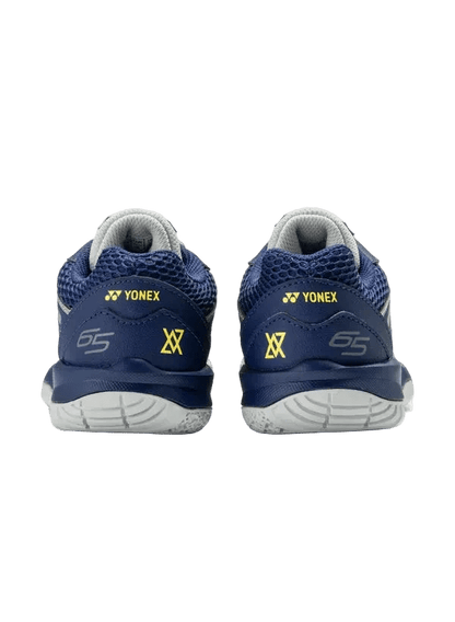 Yonex Badminton Shoe Power Cushion 65 Junior (Silver/Navy) - VA Edition - Nexus Badminton