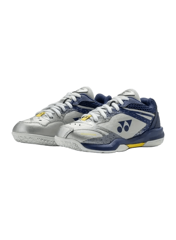 Yonex Badminton Shoe Power Cushion 65 Junior (Silver/Navy) - VA Edition - Nexus Badminton