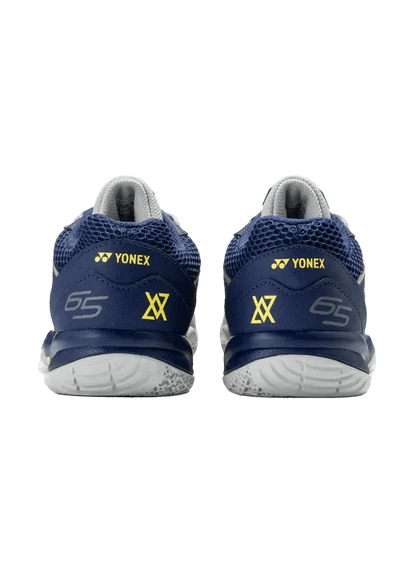 Yonex Badminton Shoe Power Cushion 65X Unisex (Silver/Navy) - VA Edition - Nexus Badminton