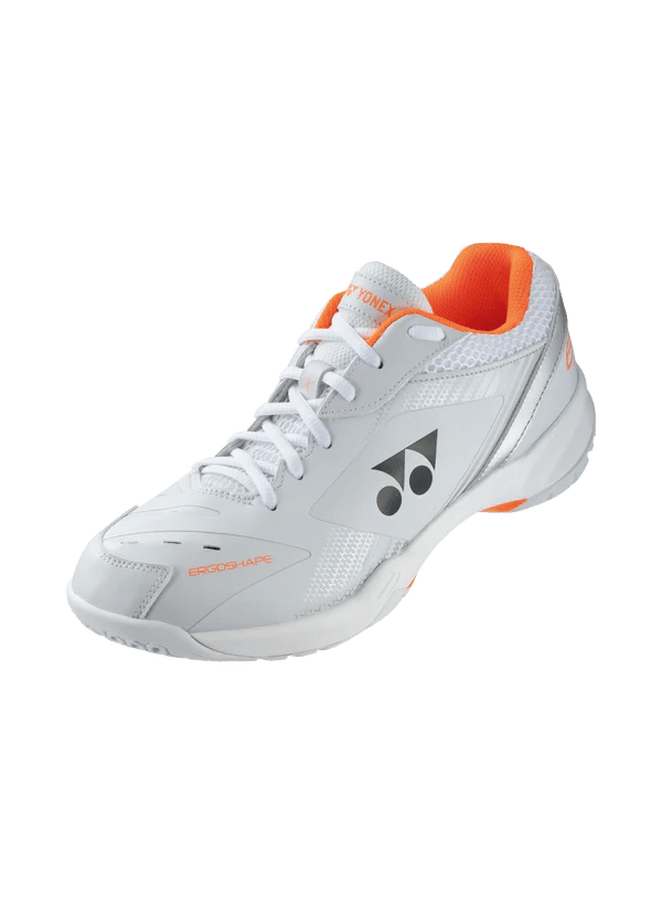 Yonex Badminton Shoe Power Cushion 65X3 Unisex (White/Orange) - Nexus Badminton