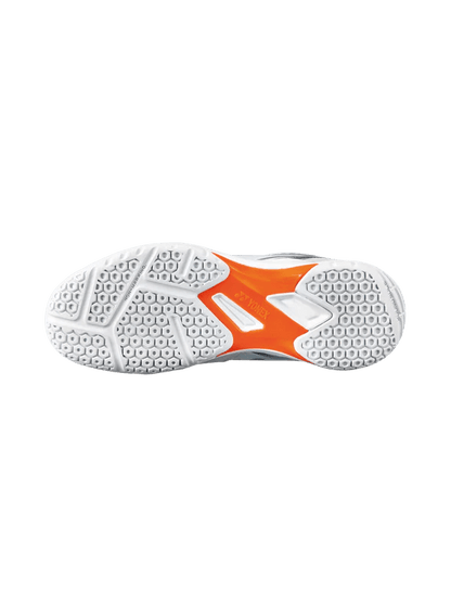 Yonex Badminton Shoe Power Cushion 65X3 Unisex (White/Orange) - Nexus Badminton