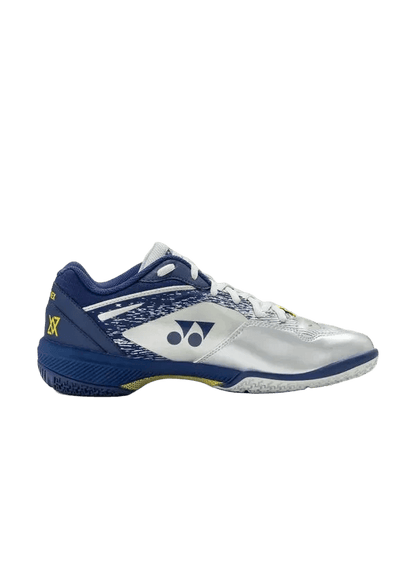 Yonex Badminton Shoe Power Cushion 65Z Slim Unisex (Silver/Navy) - VA Edition - Nexus Badminton