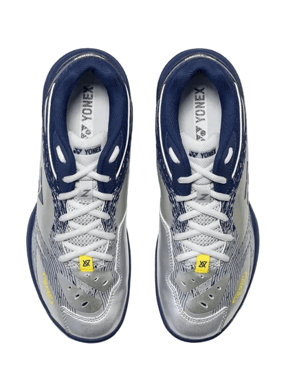 Yonex Badminton Shoe Power Cushion 65Z Slim Unisex (Silver/Navy) - VA Edition - Nexus Badminton