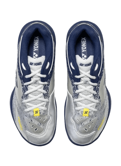 Yonex Badminton Shoe Power Cushion 65Z Wide Unisex (Silver/Navy) - VA Edition - Nexus Badminton