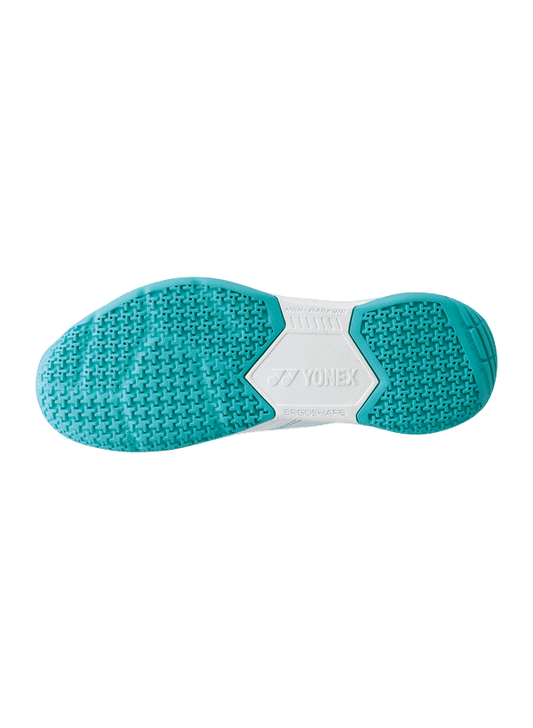 Yonex Badminton Shoe Power Cushion Strider Flow Unisex (White/Mint) - Nexus Badminton