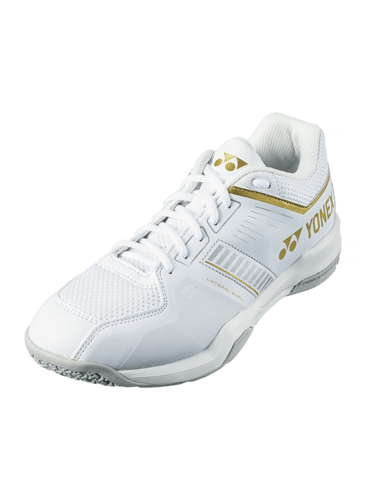 Yonex Badminton Shoe Power Cushion Strider Flow (White/Gold) - Nexus Badminton