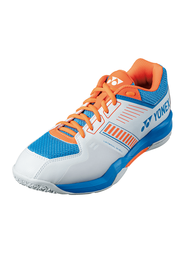 Yonex Badminton Shoe Power Cushion Strider Flow (White/Sky Blue) - Nexus Badminton