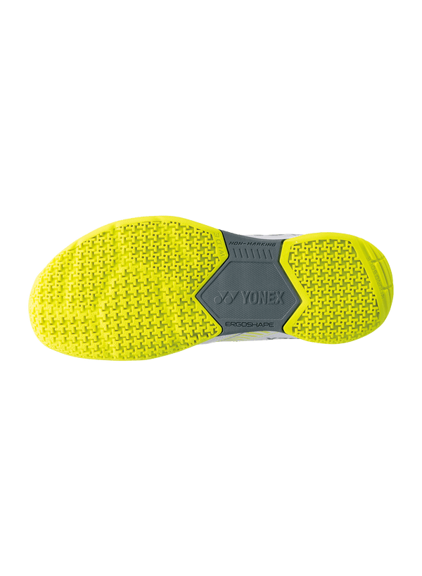 Yonex Badminton Shoe Power Cushion Strider Flow Wide (White/Lime) - Nexus Badminton