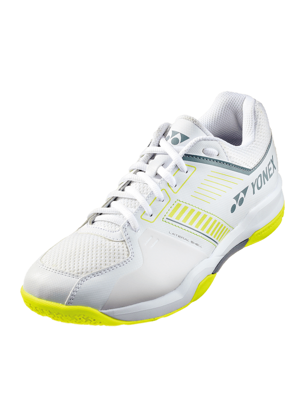 Yonex Badminton Shoe Power Cushion Strider Flow Wide (White/Lime) - Nexus Badminton