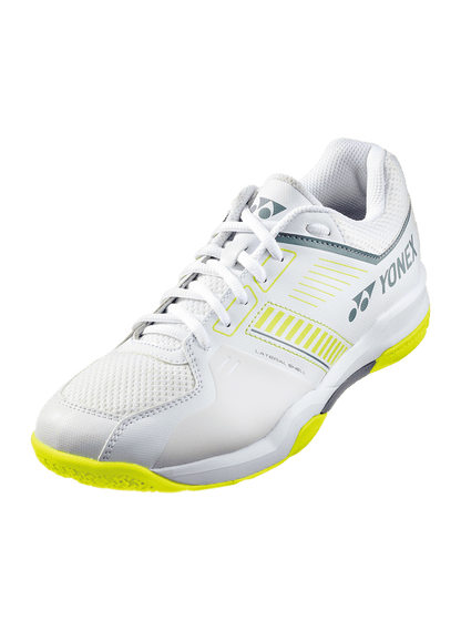 Yonex Badminton Shoe Power Cushion Strider Flow Wide (White/Lime) - Nexus Badminton