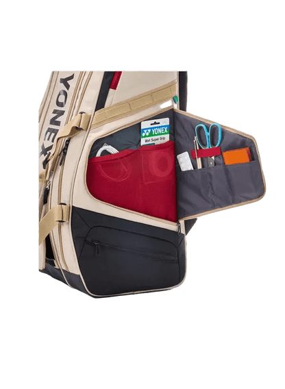 Yonex Gearlogic 9 Racquet Bag (Beige) - Nexus Badminton