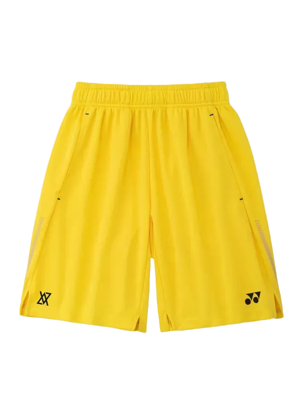 Yonex Junior Shorts 15277J (Laser Yellow) - VA Edition front view