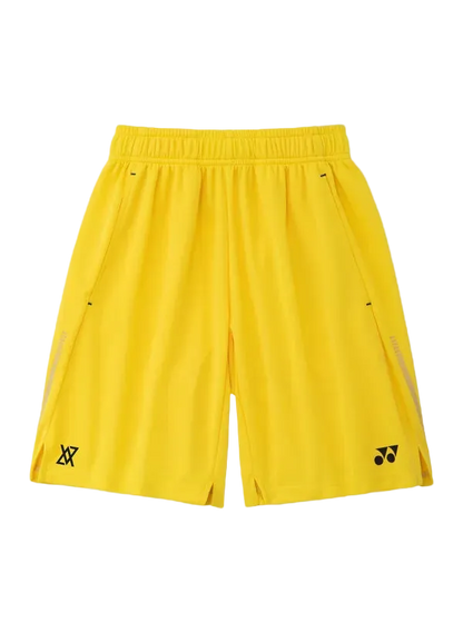 Yonex Junior Shorts 15277J (Laser Yellow) - VA Edition front view