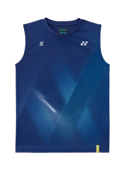 Yonex Junior Sleeveless Top 10798J (Dark Blue) - VA Edition front view