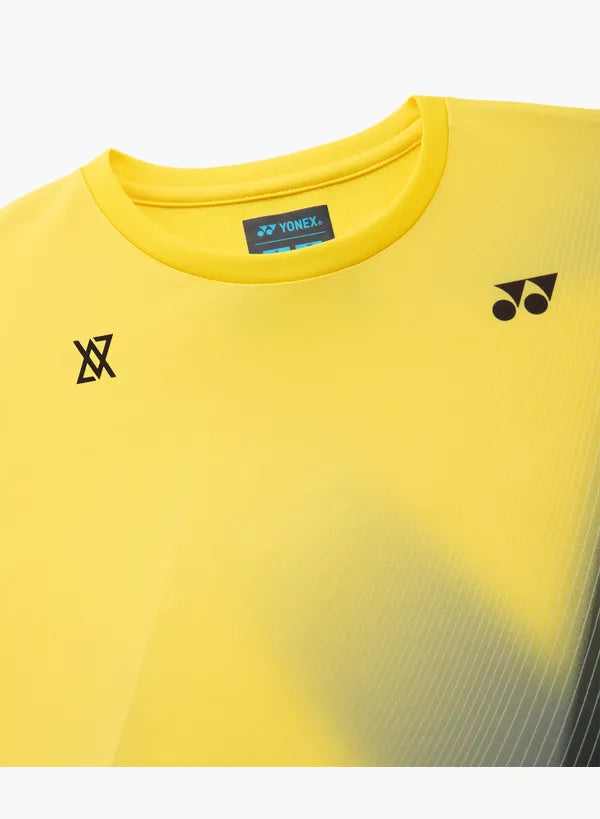 Yonex Junior Sleeveless Top 10798J (Laser Yellow) - VA Edition collar detail