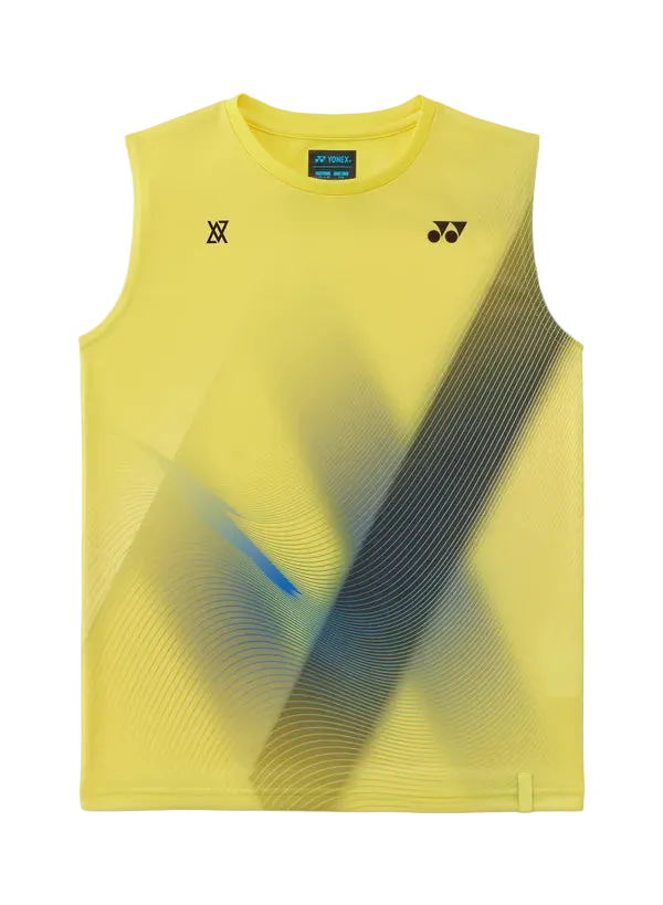 Yonex Junior Sleeveless Top 10798J (Laser Yellow) - VA Edition front view
