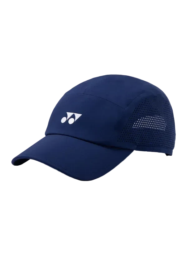 Yonex Men's Cap 40122 (Dark Blue) - VA Edition angled front view