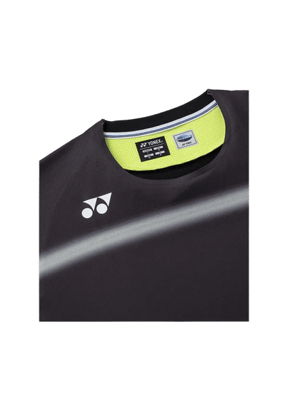 Yonex Men's Crew Neck Shirt 10711 (Black) - Nexus Badminton