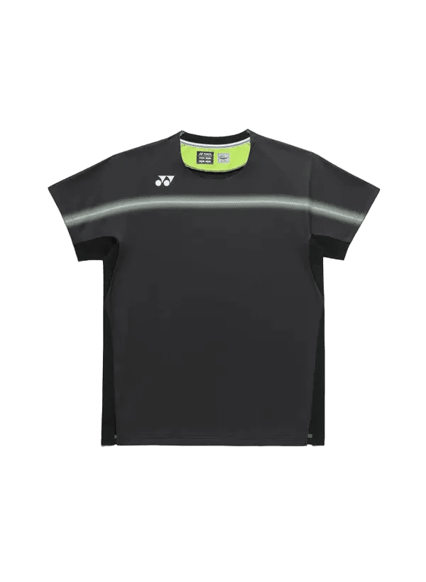 Yonex Men's Crew Neck Shirt 10711 (Black) - Nexus Badminton