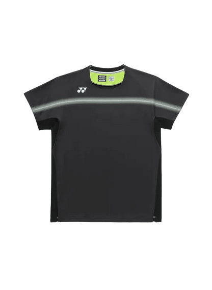 Yonex Men's Crew Neck Shirt 10711 (Black) - Nexus Badminton