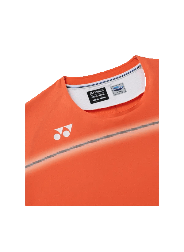 Yonex Men's Crew Neck Shirt 10711 (Cyber Orange) - Nexus Badminton