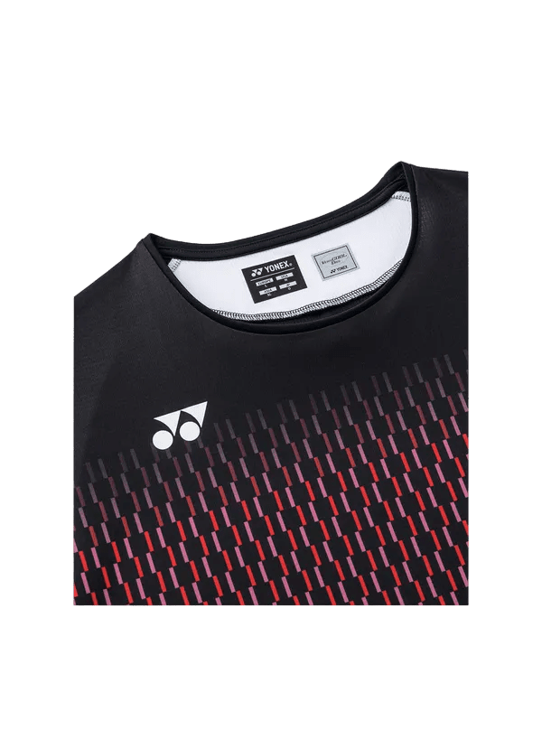 Yonex Men's Crew Neck Shirt 10713 (Black) - Nexus Badminton