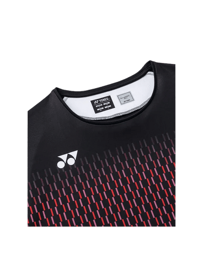 Yonex Men's Crew Neck Shirt 10713 (Black) - Nexus Badminton