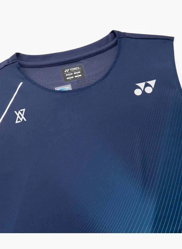 Yonex Men's Sleeveless Top 10798 (Dark Blue) - VA Edition - Nexus Badminton