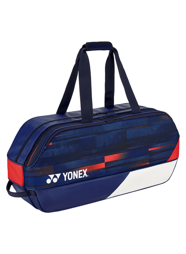 Yonex Pro Tournament Bag - Olympic Limited Edition (White/Navy/Red) - Nexus Badminton