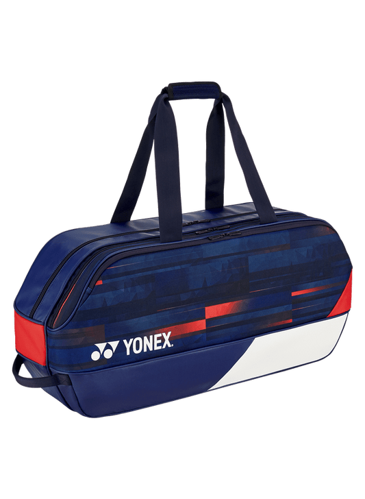 Yonex Pro Tournament Bag - Olympic Limited Edition (White/Navy/Red) - Nexus Badminton