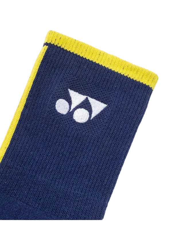 Yonex Sports Crew Socks 19248 (Dark Blue) - VA Edition logo detail